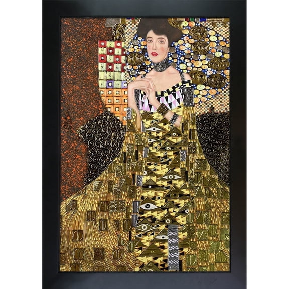 La Pastiche Gustav Klimt 'Portrait of Adele Bloch Bauer I' (Luxury Line) Hand Painted Oil Reproduction