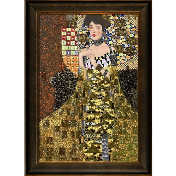 La Pastiche Gustav Klimt 'Portrait of Adele Bloch Bauer I' (Luxury Line) Hand Painted Oil Reproduction