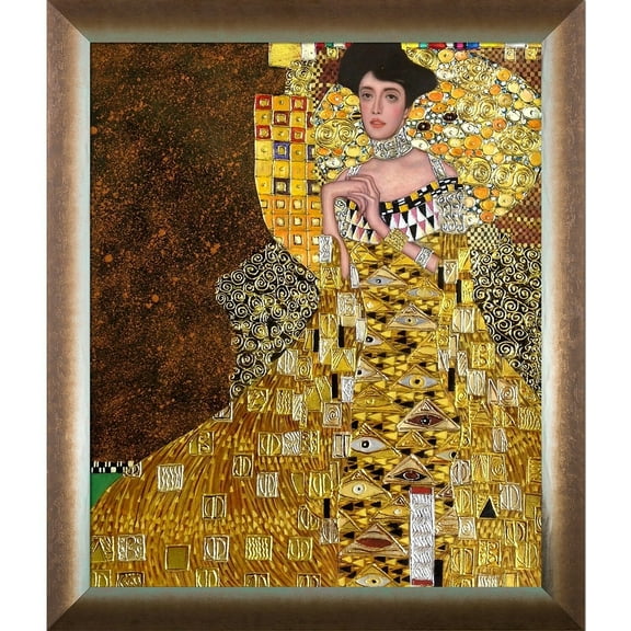 La Pastiche Gustav Klimt 'Portrait of Adele Bloch Bauer I' (Luxury Line) Hand Painted Oil Reproduction