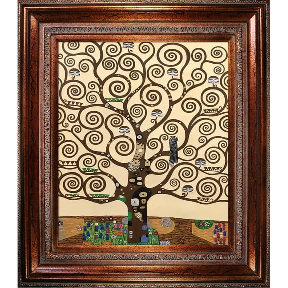 La Pastiche  Gustav Klimt 'Tree of Life' Hand Painted Oil Reproduction