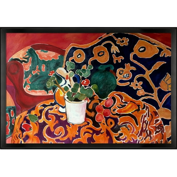La Pastiche Henri Matisse 'Spanish Still Life' Hand-painted Framed Canvas Art