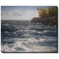 thumbnail image 1 of La Pastiche  Jerry Sauls 'High Winds at the Point' Fine Art Print - Blue - 18 x 22 - 18 x 22, 1 of 4