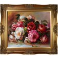 thumbnail image 1 of La Pastiche  Pierre-Auguste Renoir 'Discarded Roses' Hand Painted Framed Canvas Art, 1 of 5