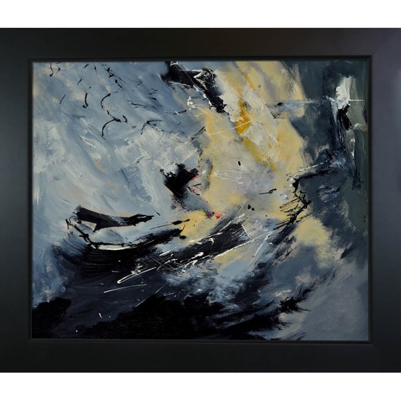 La Pastiche  Pol Ledent 'Abstract 8821203 ' Framed Fine Art Print - Black