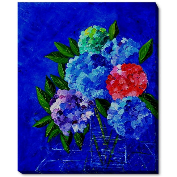 La Pastiche Pol Ledent 'Hydrangeas' Framed Fine Art Print