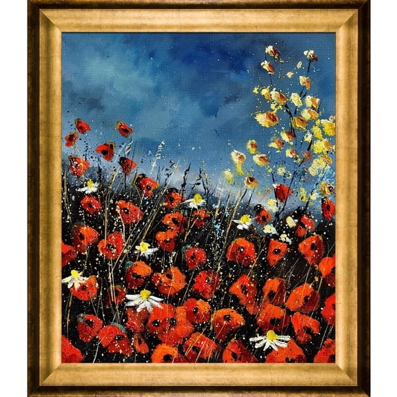 La Pastiche Pol Ledent 'Red Poppies (451140)' Framed Fine Art Print