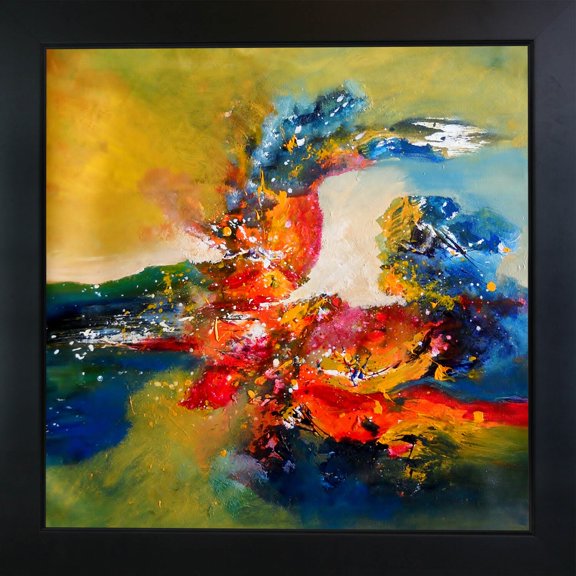 La Pastiche  Sanjay Punekar 'Abstract Harmony' Framed Fine Art Print on Canvas