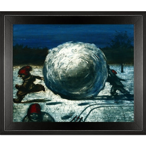 La Pastiche Sergey Roy 'Christmas Entertainments' Framed Canvas Print