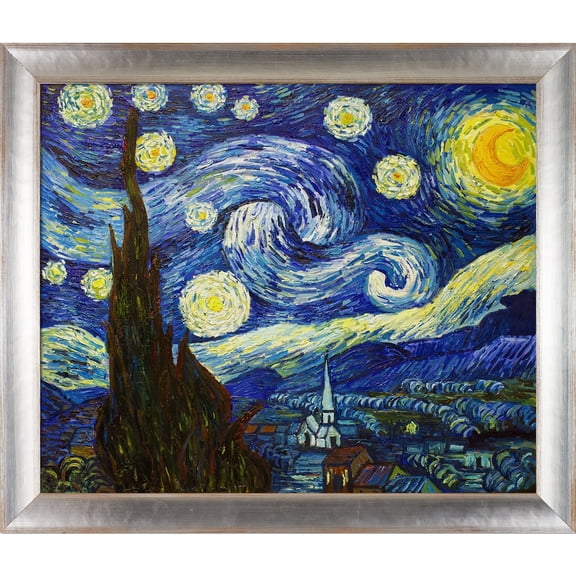La Pastiche  Vincent Van Gogh 'Starry Night' Hand Painted Oil Reproduction