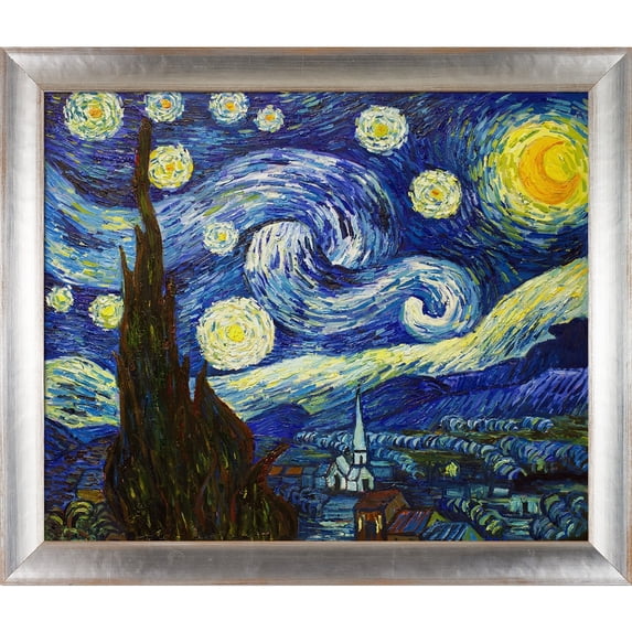 La Pastiche Vincent Van Gogh 'Starry Night' Hand Painted Oil Reproduction