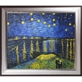 thumbnail image 1 of La Pastiche  Vincent Van Gogh 'Starry Night Over the Rhone' (Luxury Line) Hand Painted Oil Reproduction, 1 of 5