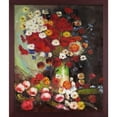 thumbnail image 1 of La Pastiche  Vincent Van Gogh 'Vase with Poppies Cornflowers Peonies and Chrysanthemums' Hand Painted Oil Reproduction, 1 of 5