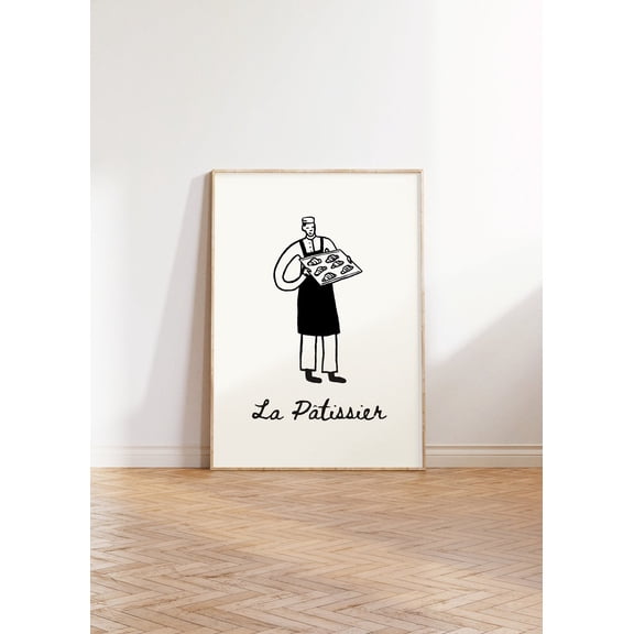 La Patissier Bakery Poster, Unframed Paper Poster 8x10in