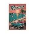 thumbnail image 1 of La Paz Vintage City Travel Poster with Baja Calm, Retro Design And Warm Colors Print Poster, 1 of 8