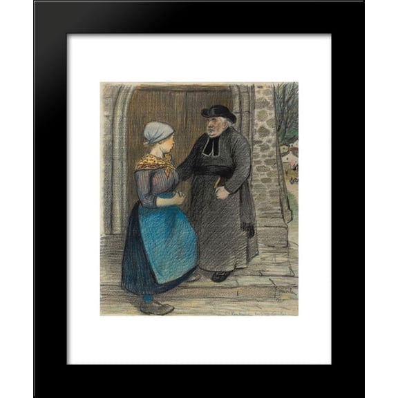 La Penitence 20x24 Framed Art Print by Theophile Steinlen
