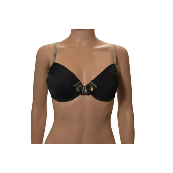 La Perla Black Padded Underwire Bikini Top M