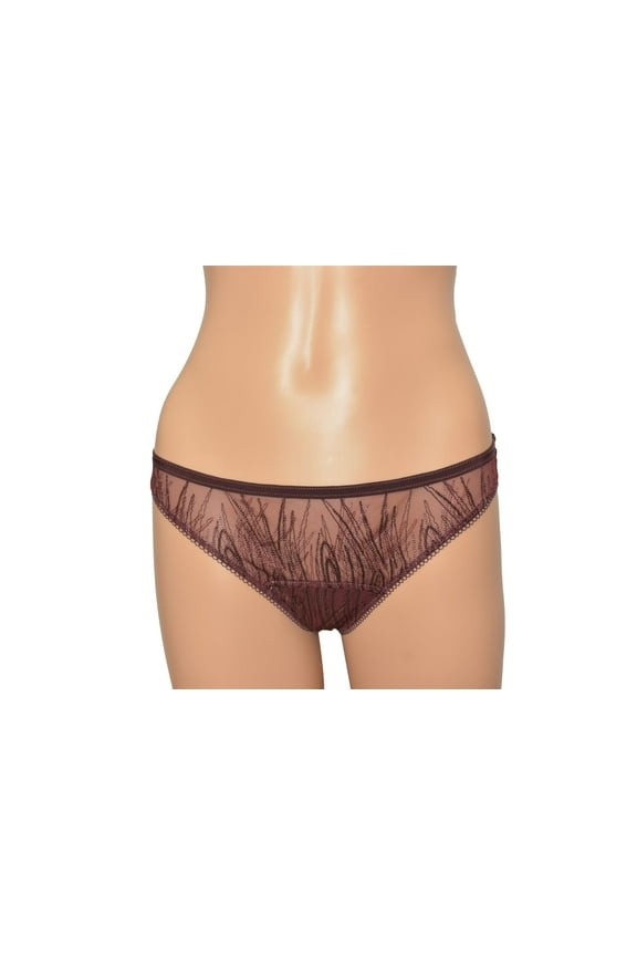 Burgundy Lace Embroidered Panty 4 L
