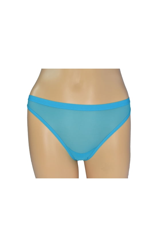 Studio Women's Turquoise Cut Out Back Thong (L)