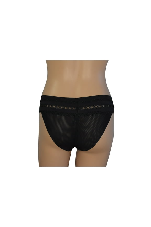 Women's Black Lace Trim Bikini (XS)