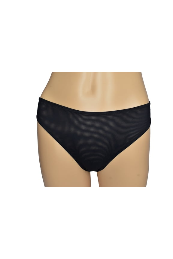 Women's Black Mesh Line Seamless Panty (2 / S)