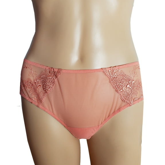 La Perla Women's Pink Lace Full Cut Brief (XS)