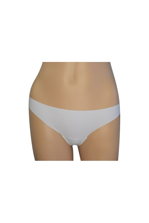 Women's Solid White Seamless Bikini (XS)
