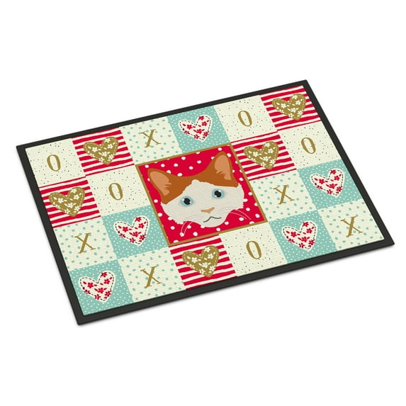 La Perm Cat Love Door Mat