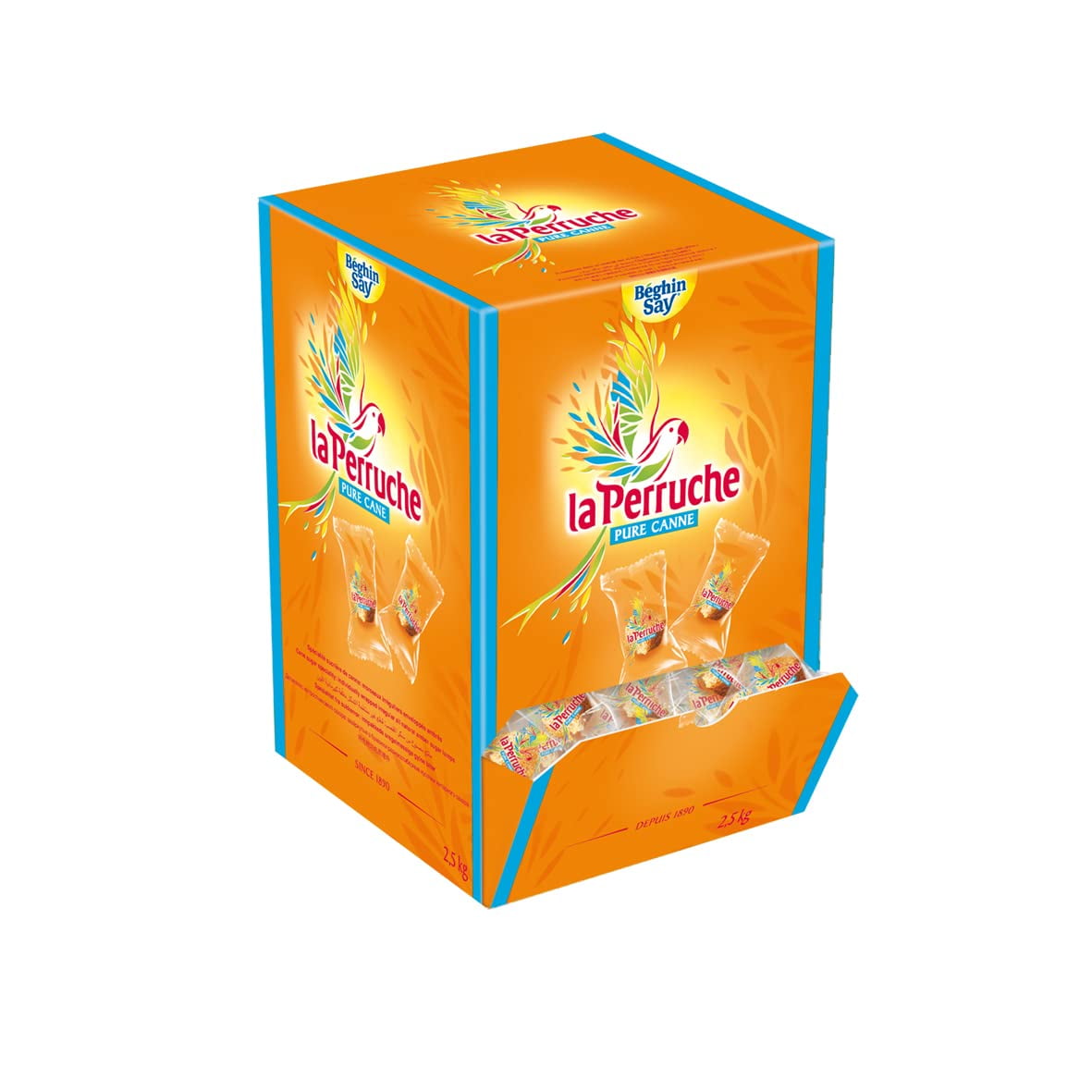 La Perruche Individually Wrapped Rough Cut Brown Sugar Cubes 5.5lb