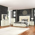thumbnail image 1 of La Pierre Contemporary Style King 5PC Bedroom Set made with Wood in Beige, 1 of 18
