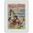 thumbnail image 1 of A La Place Clichy - Paris France - Nice Flower Bouquets Distribution - Vintage Advertising Poster by Rene Pean c.1890s - Japanese Unryu Rice Paper Art Print (Unframed) 12 x 16 in, 1 of 4