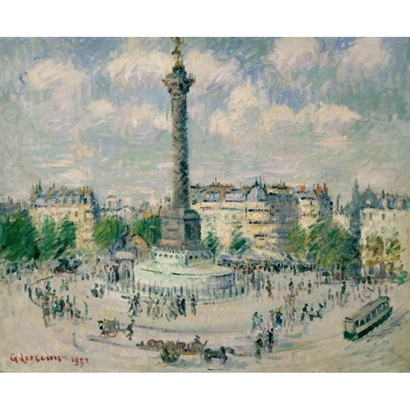 La Place De La Bastille Fine Art (24 x 18)