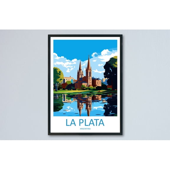 La Plata Scenic Travel Landscape Wall Decor Unframed Paper Print