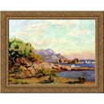 thumbnail image 1 of La Pointe du Lou Gaou 24x20 Gold Ornate Wood Framed Canvas Art by Armand Guillaumin, 1 of 2