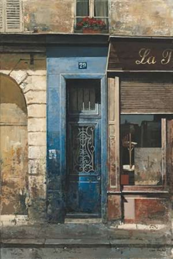 La Porte Bleu Canvas Art - Chiu Tak Hak (24 x 36)