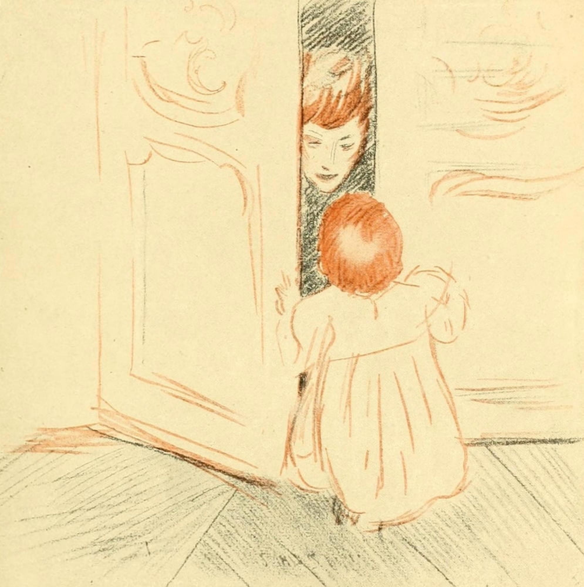 La Porte Entraouverte Canvas Art - Paul Csar Helleu (18 x 24)