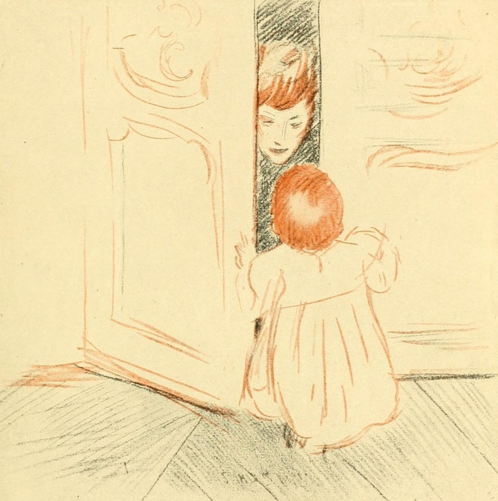 La Porte Entraouverte Canvas Art - Paul Csar Helleu (24 x 36)