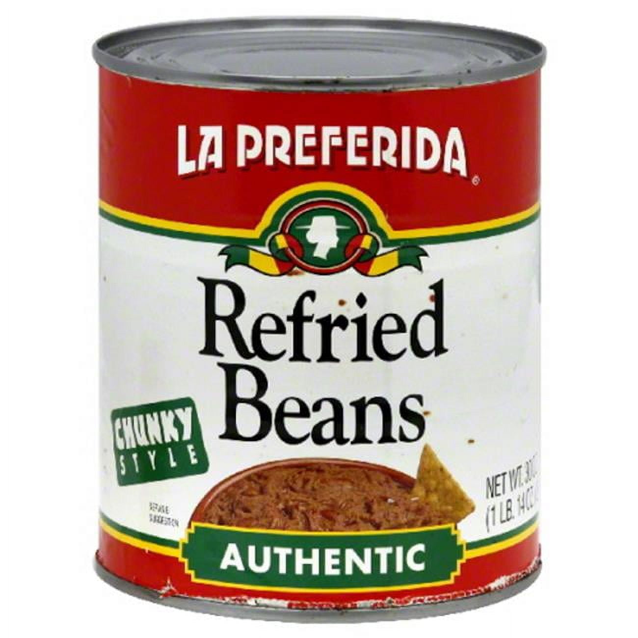 La Preferida Authentic Chunky Style Refried Beans, 30 oz - Walmart.com