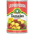thumbnail image 1 of La Preferida Beef & Pork Canned Tamales with Sauce, 15 OZ (Pack of 6), 1 of 6
