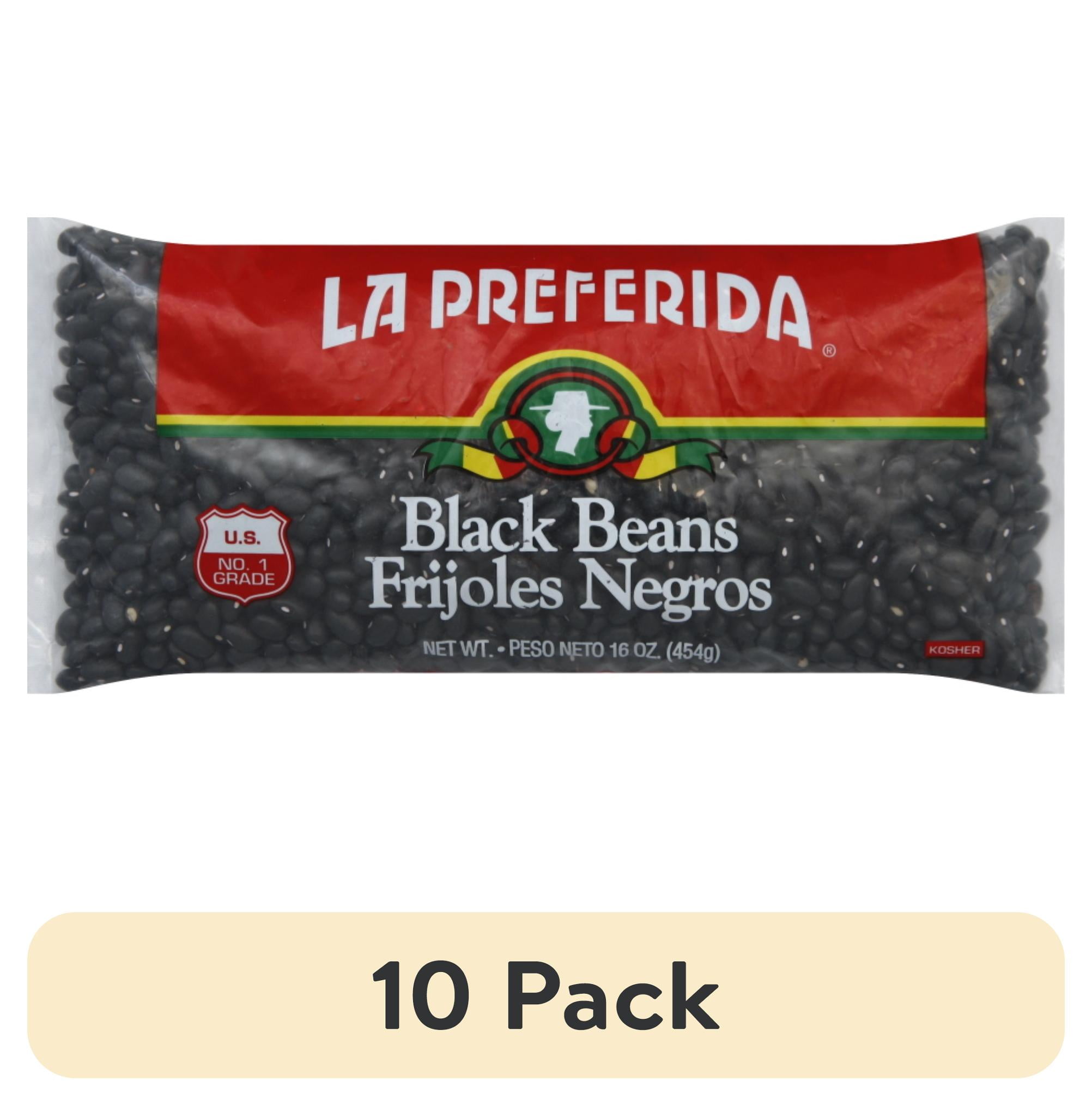 (10 pack) La Preferida Black Beans, 16 oz Bag