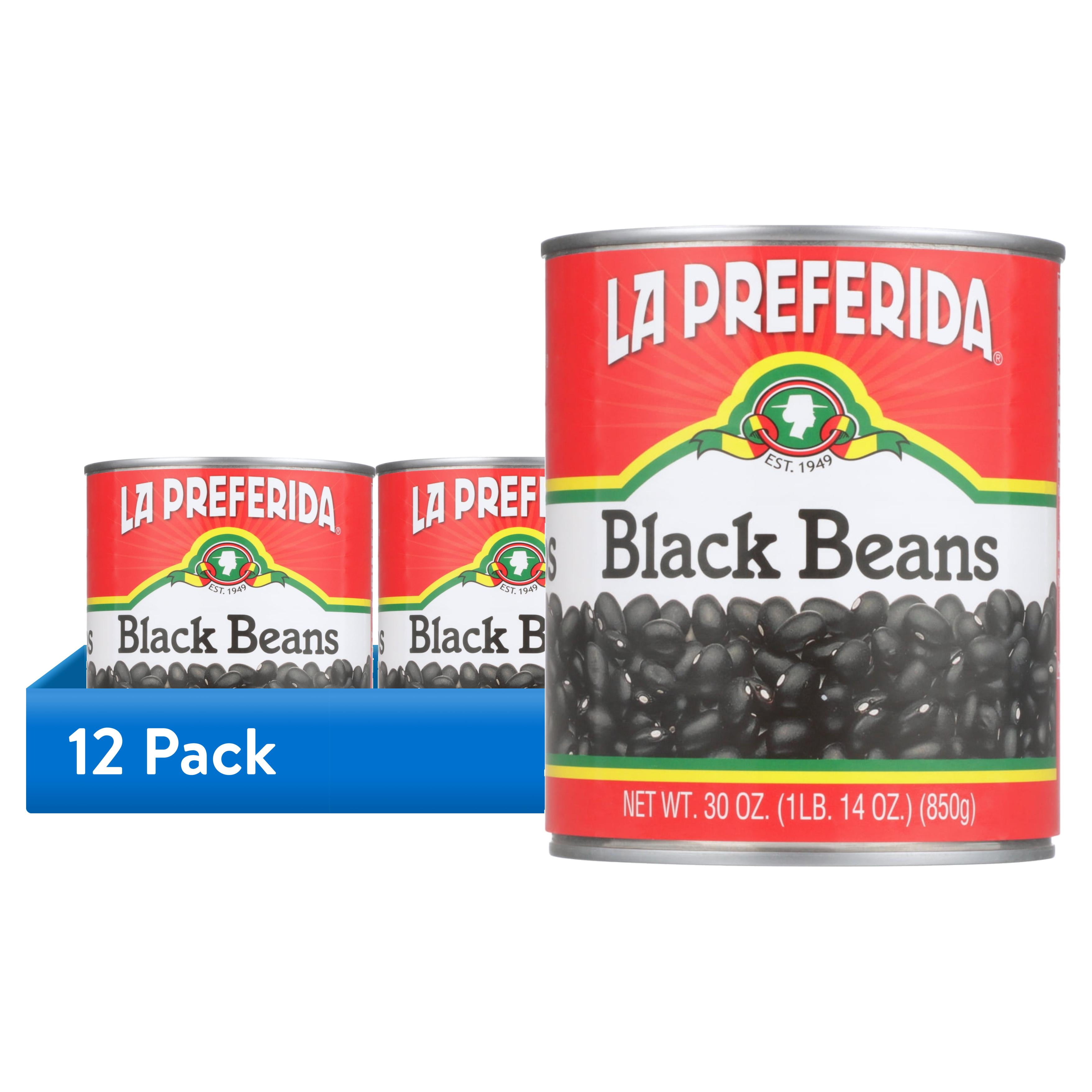 (12 pack) La Preferida Black Beans, 30 oz, Can
