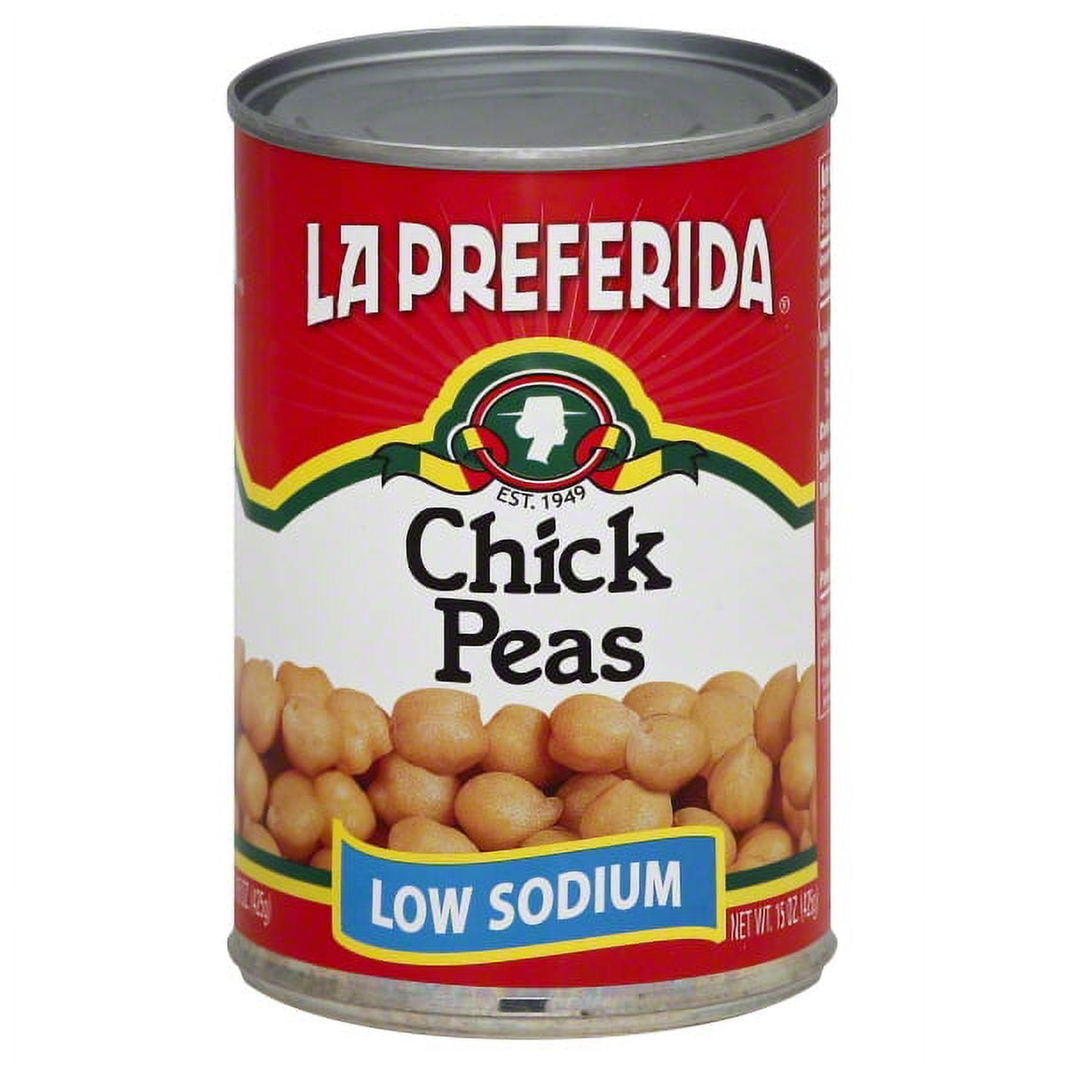 La Preferida Chick Peas, Low Sodium, 15 Oz