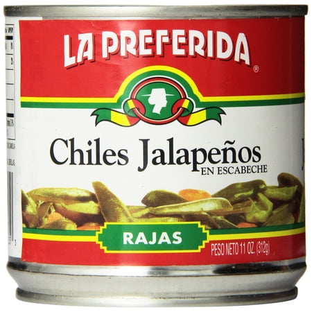 La Preferida Chiles Jalapenos Sliced, 11-ounces (Pack of12)