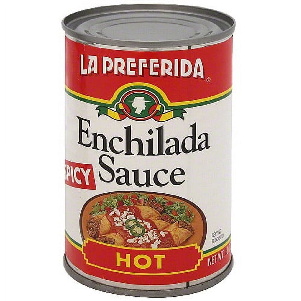 La Preferida Hot Red Chili Enchilada Sauce, 10 oz (Pack of 12