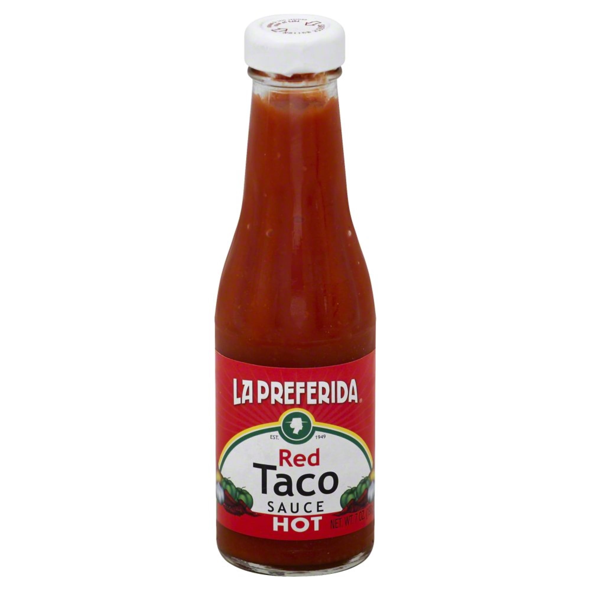 La Preferida Red Taco Hot Sauce, 7 oz Pack Of 12