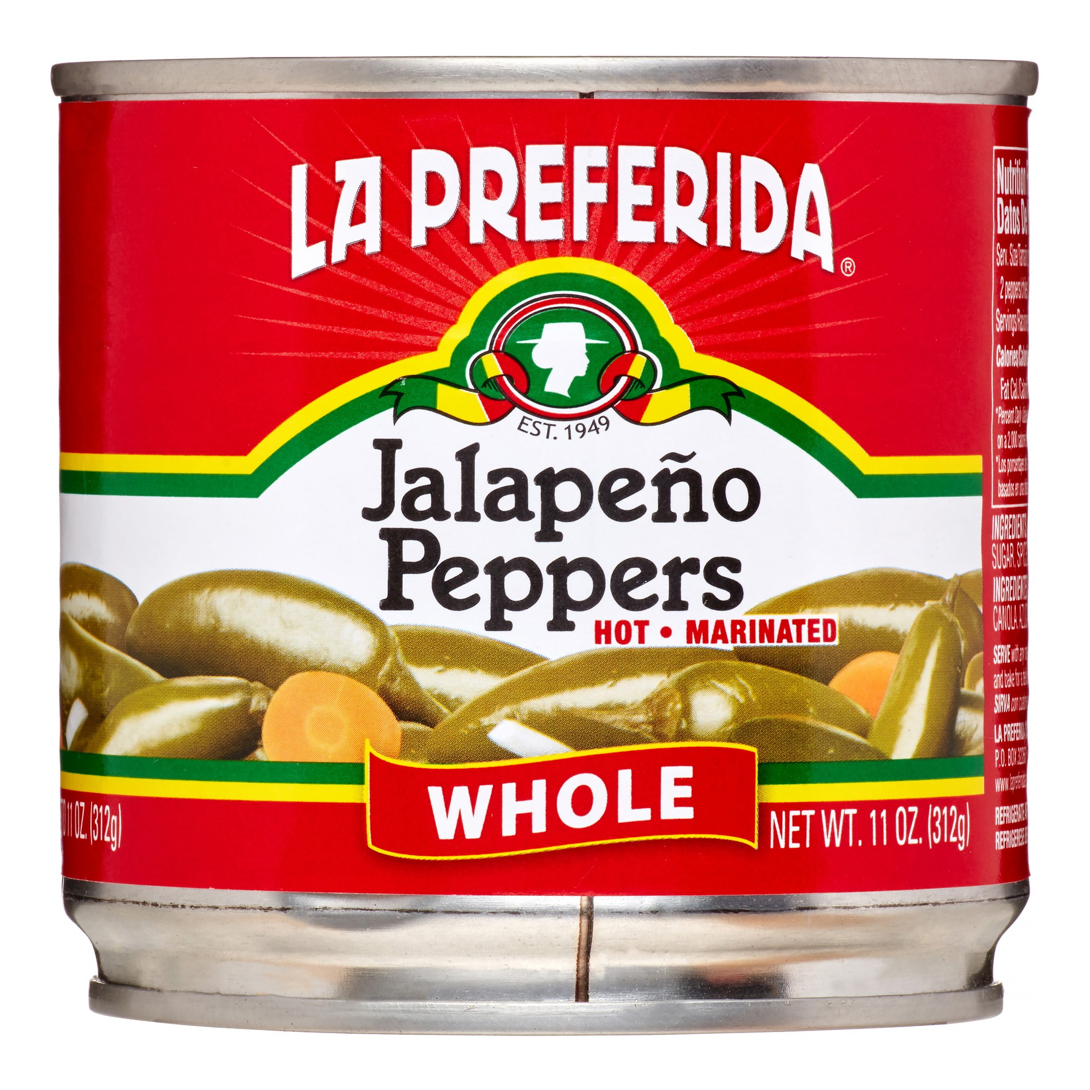 La Preferida Whole Jalapeno Peppers, 11 Oz