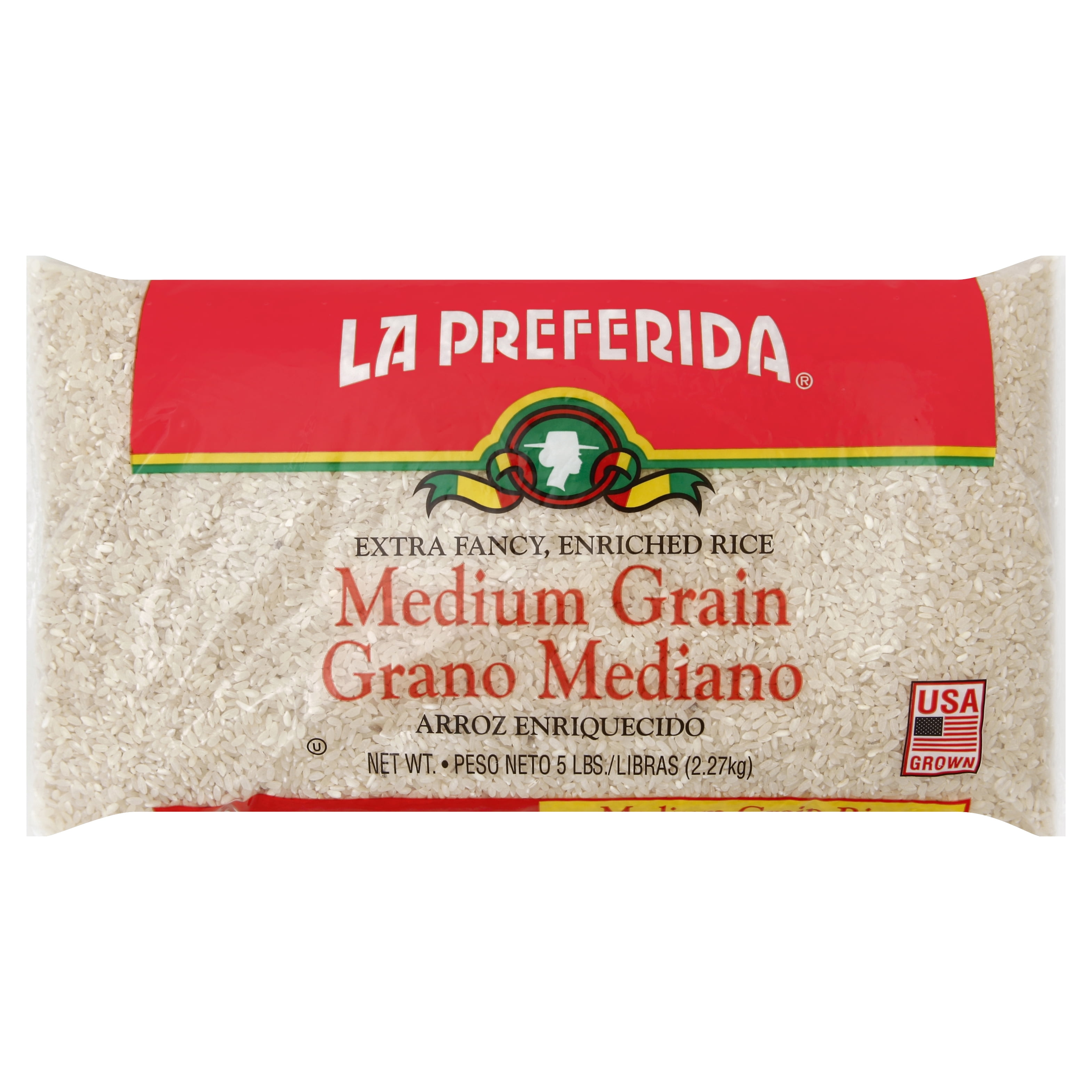 La Preferida Medium Grain Rice Polybag 5 lb (Pack Of 6)