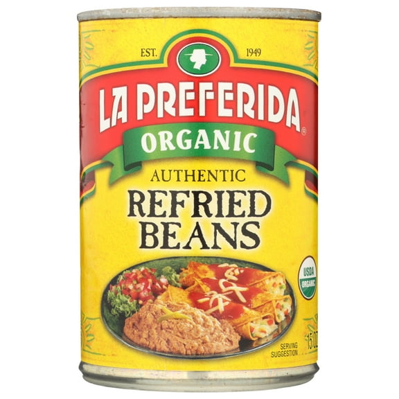 La Preferida Organic Authentic Refried Beans, 15 Oz