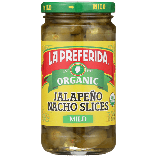 La Preferida - Pepper Jalapeno Slice Mild Organic - 11.5 Oz, Case of 12
