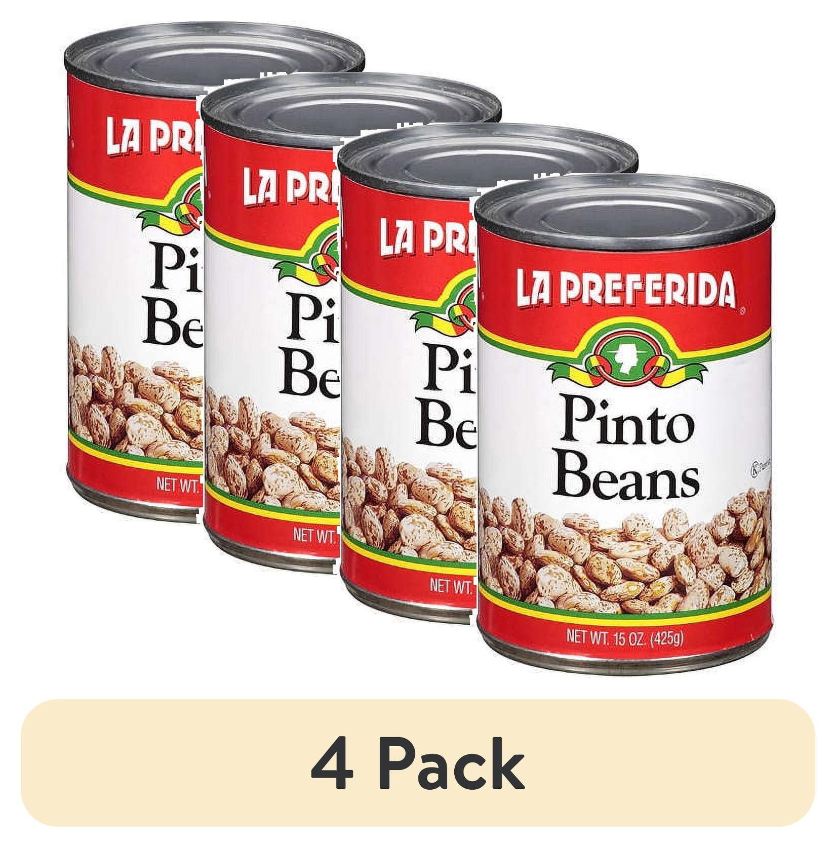 (4 pack) La Preferida Pinto Beans, 15 oz, Can