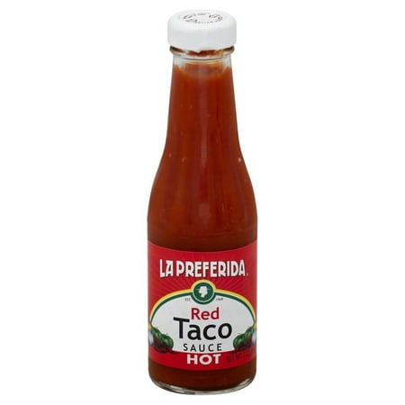 La Preferida Red Taco Hot Sauce, 7 oz Pack Of 12